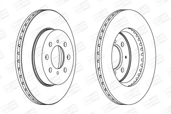 <strong>HONDA Диск тормозной передний (262mm)Civic 94-,CRX,Rover CHAMPION 561630CH (фото 1)</strong>