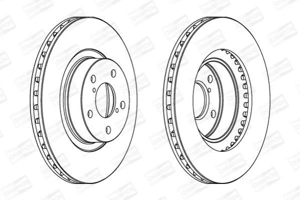 <strong>Диск гальмівний передній (ціна за 2шт.) Subaru Legacy CHAMPION 561667CH (фото 1)</strong>