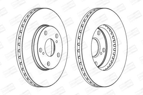 Диск гальмівний CHAMPION 561676CH фото товару