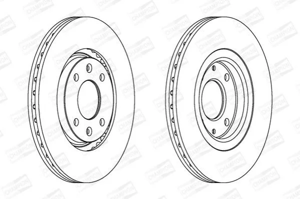 <strong>CITROEN Диск тормозной передн.Xantia,Xsara,Peugeot 306 93- CHAMPION 561705CH (фото 1)</strong>