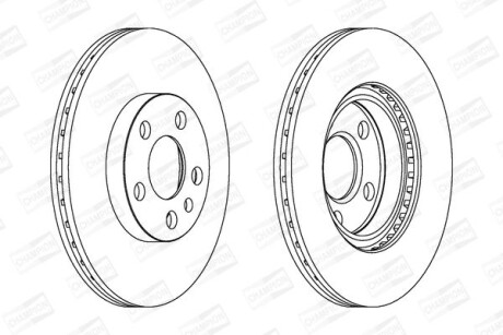 Диск гальмівний CHAMPION 562033CH фото товара