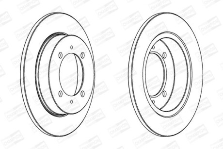 Диск гальмівний CHAMPION 562059CH фото товара