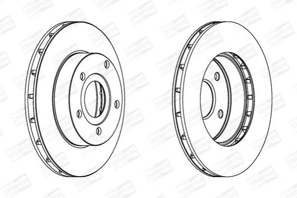 <strong>Диск гальмівний передній (ціна за 2шт.) Jeep Grand Cherokee (99-) CHAMPION 562147CH (фото 1)</strong>
