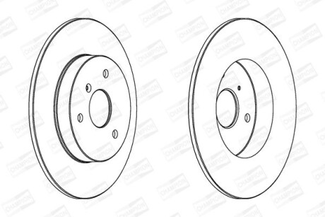Диск гальмівний CHAMPION 562155CH фото товара