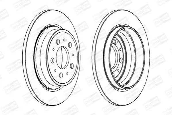 <strong>VOLVO Диск тормозной задн.S60/S80 V70/XC70 CHAMPION 562174CH (фото 1)</strong>