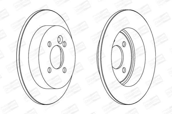 <strong>BMW Диск тормозной задн.Mini Coper,One 01- CHAMPION 562194CH (фото 1)</strong>