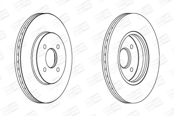 <strong>FORD Диск тормозной передн.Mondeo III 00- CHAMPION 562206CH (фото 1)</strong>