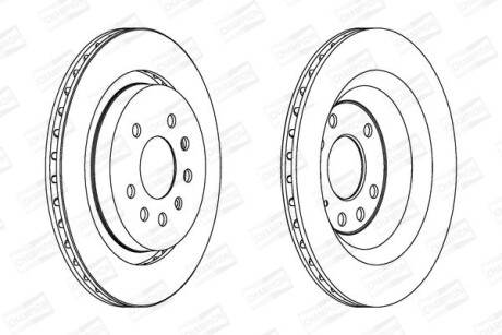 Диск гальмівний CHAMPION 562220CH фото товара