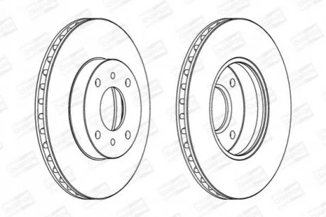 NISSAN Диск тормозной передн.Almera,Primera 96- для Nissan CHAMPION 562232CH фото товара