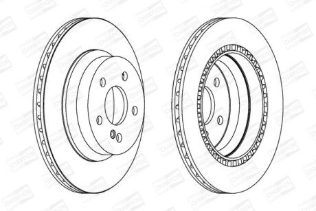 Диск гальмівний CHAMPION 562242CH фото товара