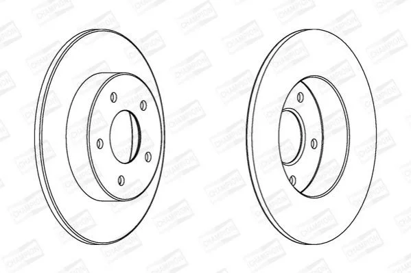 <strong>NISSAN Диск тормозной задн. Almera 00-05, Primera (P12) 01- CHAMPION 562264CH (фото 1)</strong>