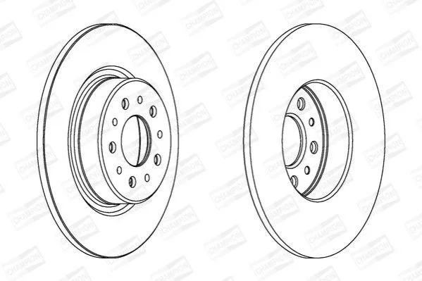 <strong>FIAT Диск тормозной задн. Alfa Romeo 156 (276*10) CHAMPION 562275CH (фото 1)</strong>