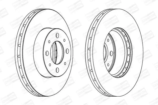 <strong>FIAT Диск тормозной передн.500 07-,Panda 04-,Ford Ka 08- CHAMPION 562296CH (фото 1)</strong>