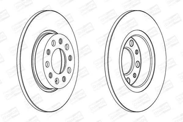 <strong>FIAT Диск тормозной задн. Alfa Romeo 159,Brera CHAMPION 562301CH (фото 1)</strong>
