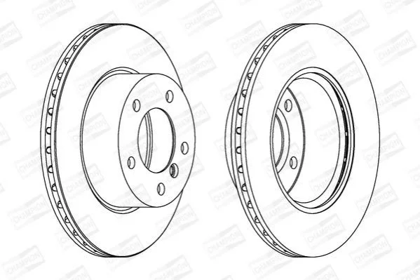 <strong>BMW Диск тормозной передний.1 E87,F20/21,2 F22 10- CHAMPION 562313CH (фото 1)</strong>