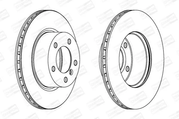 <strong>BMW Диск тормозной передний E81/E87/E88/E90 05- CHAMPION 562317CH (фото 1)</strong>