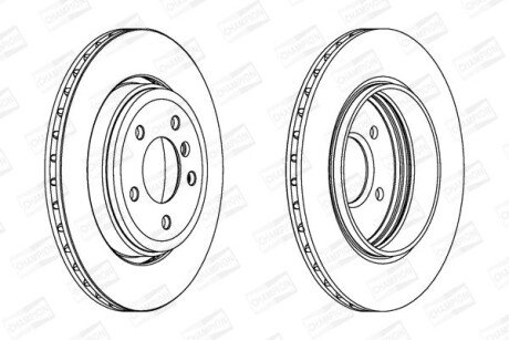 Диск гальмівний CHAMPION 562318CH фото товару