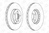 <strong>Диск гальмівний передній (кратно 2шт.) FORD GALAXY I (WGR) (95-06)/SEAT ALHAMBRA CHAMPION 562382CH (фото 1)</strong>