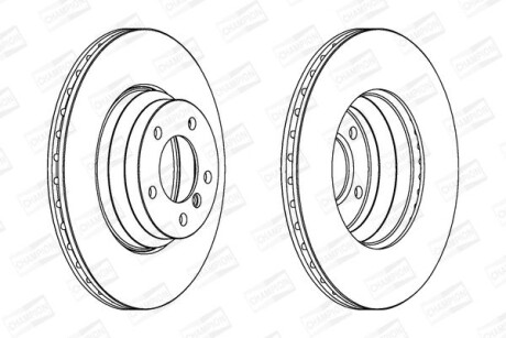 Диск гальмівний CHAMPION 562395CH-1 фото товара