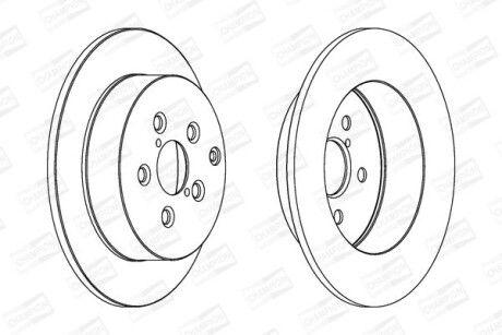 Диск гальмівний CHAMPION 562418CH фото товара