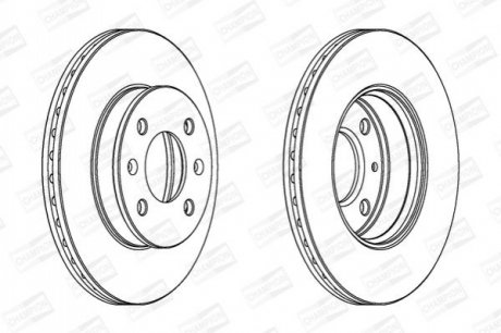 HYUNDAI Диск тормозной передн.Getz 02- CHAMPION 562425CH фото товара