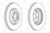 <strong>Диск гальмівний передній (кратно 2шт.) Toyota Avensis (03-08) CHAMPION 562439CH (фото 1)</strong>