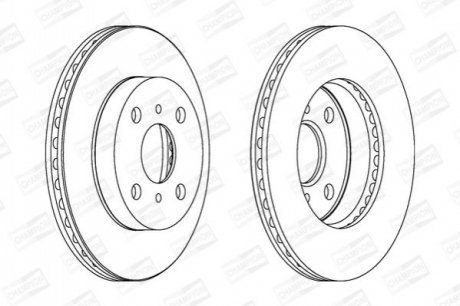 Диск гальмівний CHAMPION 562443CH фото товару