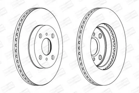 Диск гальмівний для Toyota CHAMPION 562455CH фото товару