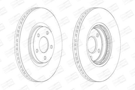 Диск гальмівний CHAMPION 562465CH фото товара