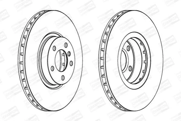 <strong>Диск гальмівний передній BMW X5 (E70) 06-13, X5 (F15, F85) 13-18, X6 (E71, E72) 07-14 CHAMPION 562520CH-1 (фото 1)</strong>