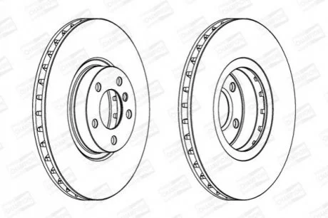 Диск гальмівний передній BMW X5 (E70) 06-13, X5 (F15, F85) 13-18, X6 (E71, E72) 07-14 для CHAMPION 562520CH-1 фото товару