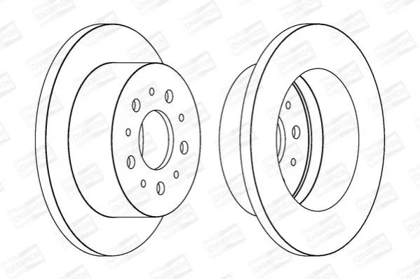 <strong>Диск гальмівний задній (кратно 2шт.) Citroen Jumper (06-)/Fiat Ducato (06-)/Peugeot Boxer (05-) CHAMPION 562526CH (фото 1)</strong>