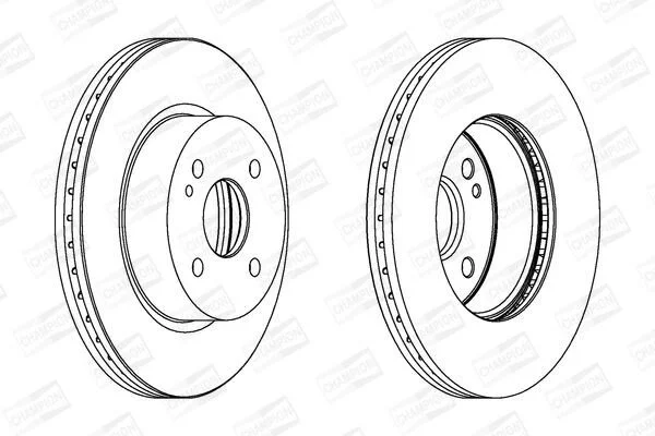 <strong>Гальмівний диск перед. MAZDA 2/MX-5 IV (ND__) 07- компл. 2шт CHAMPION 562564CH (фото 1)</strong>