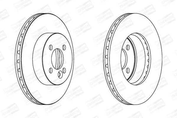 <strong>Гальмівний диск перед. MINI Cooper/One 06-15 компл. 2шт CHAMPION 562570CH (фото 1)</strong>