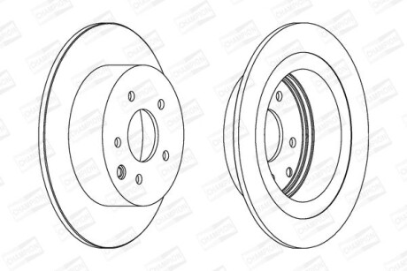 Диск гальмівний CHAMPION 562576CH фото товара