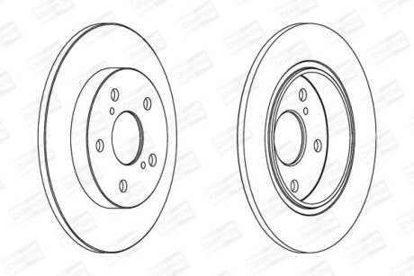 Диск гальмівний CHAMPION 562599CH фото товара