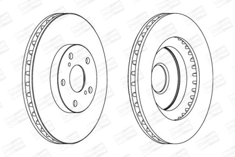 Диск гальмівний CHAMPION 562621CH фото товара