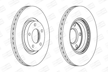 Диск гальмівний CHAMPION 562635CH фото товара