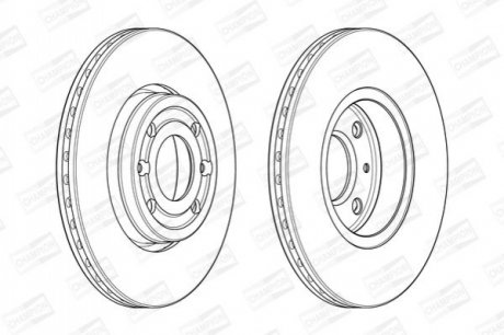 Купити Диск гальмівний CHAMPION 562636CH за низькою ціною в Україні (фото 1)