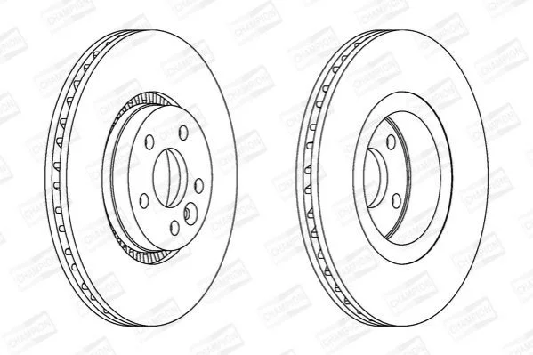 <strong>Диск гальмівний передній (ціна за 1шт.) Volvo S80 (06-), V70 (06-), XC70 (07-) (5 CHAMPION 562643CH-1 (фото 1)</strong>