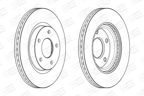 Диск гальмівний CHAMPION 562675CH фото товара