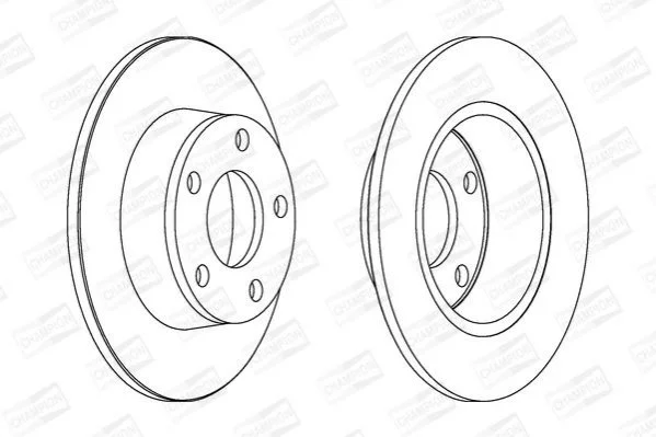 <strong>AUDI Диск тормозной задн Audi A6/A6 Avant Quattro CHAMPION 562690CH (фото 1)</strong>