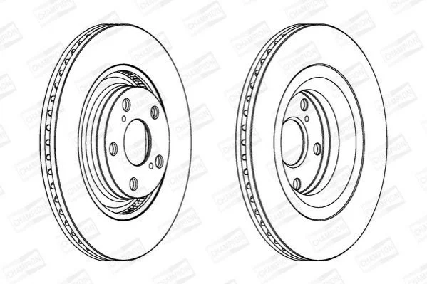 <strong>TOYOTA Диск тормозной передн.Avensis 2.0D-4D/2.2D-4D 08- CHAMPION 562726CH (фото 1)</strong>