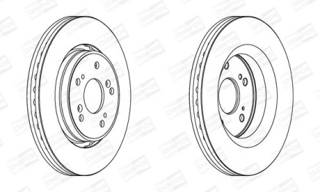 Диск гальмівний CHAMPION 562746CH фото товара