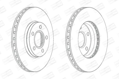 Диск гальмівний CHAMPION 562752CH фото товара