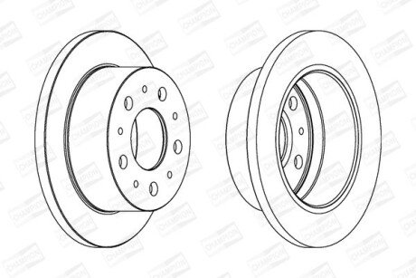 Диск гальмівний CHAMPION 562753CH фото товару