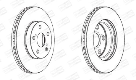 Диск гальмівний CHAMPION 562797CH фото товара