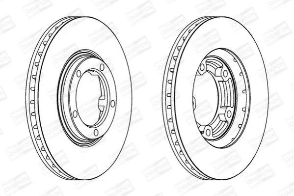 <strong>MITSUBISHI Диск тормозной передн. L300/400,Space Gear CHAMPION 562800CH (фото 1)</strong>