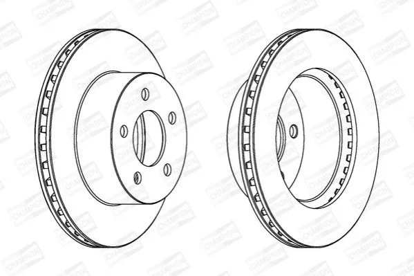 <strong>JEEP Диск тормозной передний Cherokee,Grand Cherokee,Wrangler 84-07 CHAMPION 562802CH (фото 1)</strong>