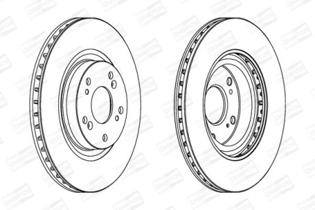 Диск гальмівний CHAMPION 562807CH фото товара